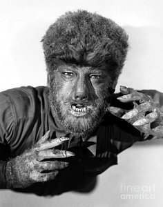 Wall Art - Painting - Lon Chaney As The Wolfman by Pd