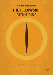 Wall Art - Digital Art - No039 My Lord Of The Rings Minimal Movie Poster by Chungkong Art