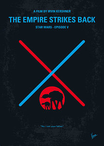 Wall Art - Digital Art - No155 My Star Wars Episode V The Empire Strikes Back Minimal Movie Poster by Chungkong Art