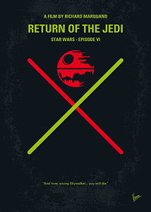 Wall Art - Digital Art - No156 My Star Wars Episode Vi Return Of The Jedi Minimal Movie Poster by Chungkong Art