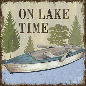 Wall Art - Painting - On Lake Time by Debbie DeWitt
