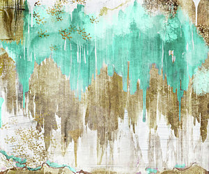 Wall Art - Painting - Opulence Turquoise by Mindy Sommers