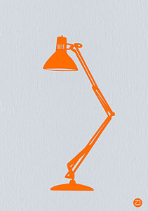 Wall Art - Photograph - Orange Lamp by Naxart Studio