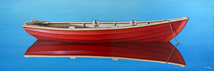 Wall Art - Painting - Red Boat by Horacio Cardozo