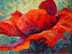 Wall Art - Painting - Red Poppy IIi by Marion Rose