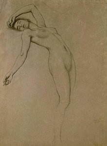 Wall Art - Drawing - Study For Clyties Of The Mist by Herbert James Draper