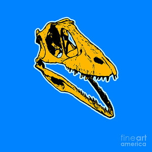 Wall Art - Painting - T-rex Graphic by Pixel  Chimp