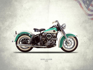 Wall Art - Photograph - The Harley Duo-glide 1958 by Mark Rogan