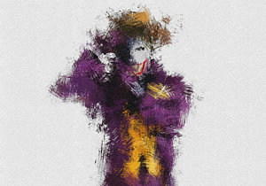 Wall Art - Painting - The Joker by Miranda Sether