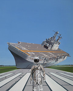 Science Fiction Wall Art - Painting - The Runway by Scott Listfield