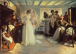 Wall Art - Painting - The Wedding Morning by John Henry Frederick Bacon