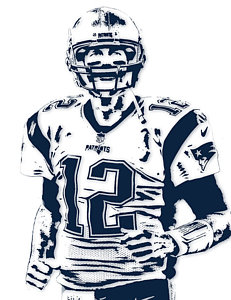Football Wall Art - Mixed Media - Tom Brady New England Patriots Pixel Art 6 by Joe Hamilton