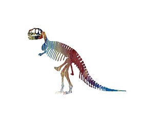 Wall Art - Painting - Tyrannosaurus Rex Skeleton by Steph J Marten