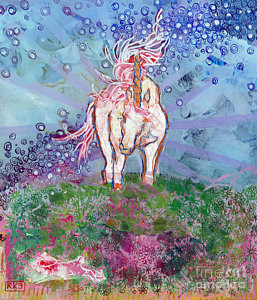 Wall Art - Painting - Unicorn Tears by Kimberly Santini