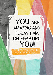 Wall Art - Painting - Worst Father Ever- Greeting Card Art By Linda Woods by Linda Woods